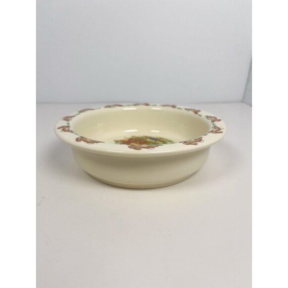 Bunnykins vintage ceramic bowl - peach tree - Royal Doulton Bone China c 1936 - Picture 6 of 7